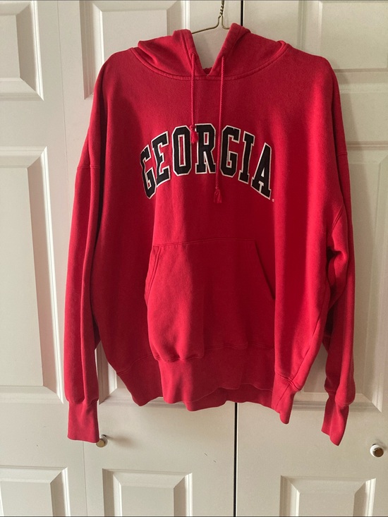 Majestic Other - Majestic Georgia red hooded sweatshirt